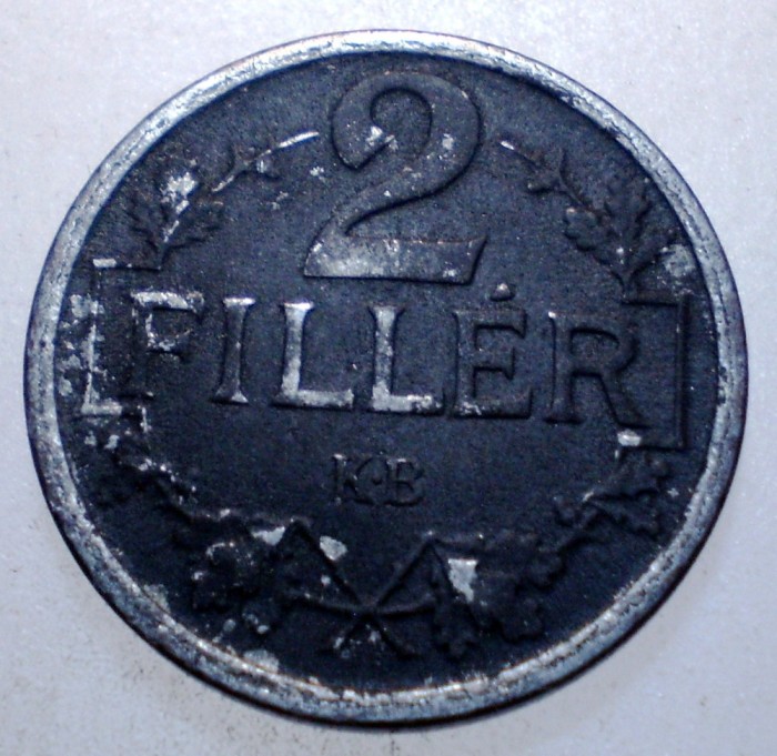 F.076 UNGARIA WWI 2 FILLER 1916 FIER