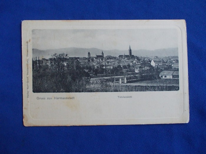 CARTE POSTALA * SALUTARI DIN SIBIU , VEDERE GENERALA - KARL GRAEF foto mare CARTE POSTALA * SALUTARI DIN SIBIU , VEDERE GENERALA - KARL GRAEF foto mare