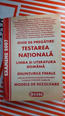 TESTAREA NATIONALA LIMBA SI LITERATURA ROMANA ENUNTURI FINALE foto