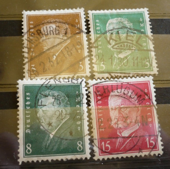 GERMANIA (REICH) 1928 – PRESEDINTI AI STATULUI, timbre stampilate AM47 foto mare GERMANIA (REICH) 1928 – PRESEDINTI AI STATULUI, timbre stampilate AM47 foto mare