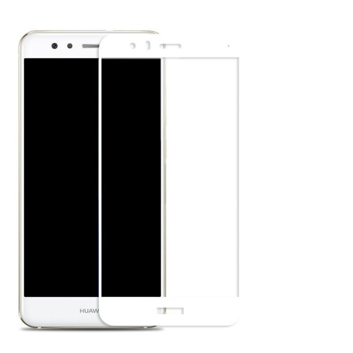 Huawei P10 Folie Sticla Securizata Tempered Glass Alba/White foto mare Huawei P10 Folie Sticla Securizata Tempered Glass Alba/White foto mare