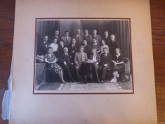 Fotografie originala carton muzica - comitetul de la Opera Romana din Sibiu foto