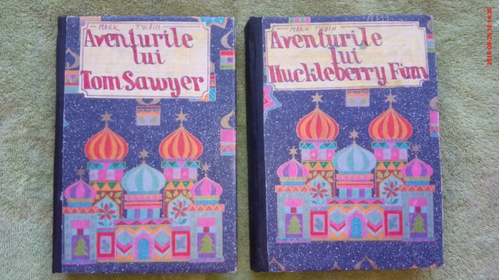 Aventurile lui Tom Sawyer si ale lui Huckleberry Finn-de Mark Twain (2 volume) foto mare Aventurile lui Tom Sawyer si ale lui Huckleberry Finn-de Mark Twain (2 volume) foto mare