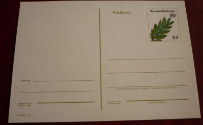 ONU VIENA 1992 &amp;ndash; CARTE POSTALA necirculata (C.R.) foto