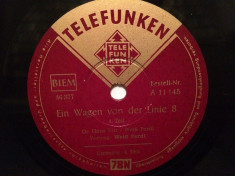 WEISS-FERDL - A CAR....(TELEFUNKEN/GERMANY) - DISC PATEFON/GRAMOFON/Stare F.Buna foto