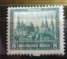 GERMANIA (REICH) 1930 ? AJUTOR DE URGENTA, CLADIRI, timbru cu SARNIERA, AM61 foto