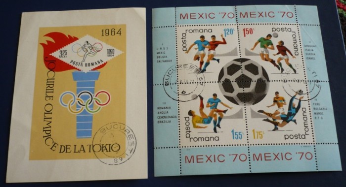 ROMANIA 1964/1970 ? SPORT, colite stampilate, AM56 foto mare ROMANIA 1964/1970 ? SPORT, colite stampilate, AM56 foto mare