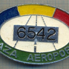 ZET 643 INSIGNA TEMATICA AVIATIE - ,,PAZA AEROPORT - 6542" - ROMANIA