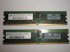 Memorie ram server workstation MICRON 1GB PC2-3200R DDR2 400 CL3 ECC Registered foto