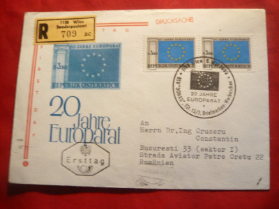 Plic FDC Europa CEPT 1969 -20 Ani CEPT Europa foto