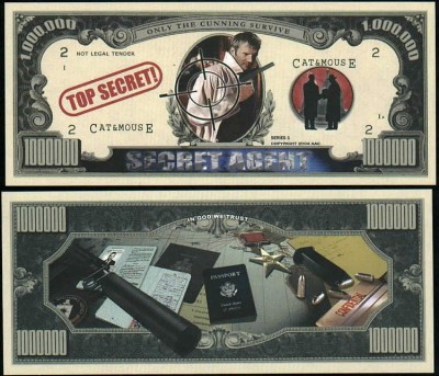 !!! SUA = FANTASY NOTE = AGENT SECRET - 2004 - UNC foto