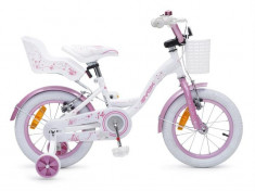 Bicicleta Copii Byox 14 Flower Roz foto