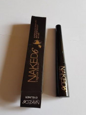 Tus eyeliner negru Naked 6 Urban decay cool black waterproof foto