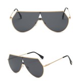 Ochelari De Soare Unisex Fashion - Supradimensionati Cu Lentila Plata - Model 4