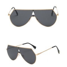 Ochelari De Soare Unisex Fashion - Supradimensionati Cu Lentila Plata - Model 4