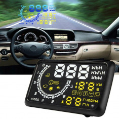 HUD Head up display auto OBD2 5.5&amp;quot; proiector holograma parbriz foto