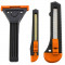 Set 3 cutter FX Tools, 9mm, 18mm, 50mm, orange