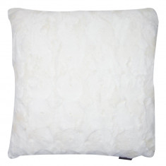 Perna decorativa patrata Glamour, 40x40cm, Alba, 6501WH foto