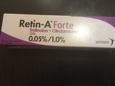 Acnee Pete Cicatrici Riduri Retin A Retinol Tretinoin Clindamicina foto