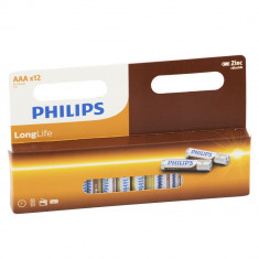 Set 12 baterii Philips AAA, Longlife foto