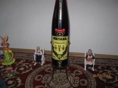 METAXA ,PENTRU COLECTIE ,5 STELE,3 LITRI,CU SUPORT METALIC &amp;amp;ROBINET,NOU,ORIGINAL foto