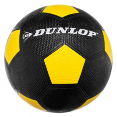 Minge fotbal Dunlop, Indoor/Outdoor, Negru/Galben, 12436YE foto