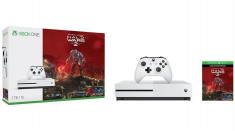 Consola Microsoft Xbox One S 1Tb Alba Plus Joc Halo Wars 2 foto