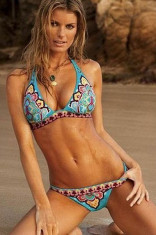 SW164-4 Costum de baie in doua piese, cu model hippie foto