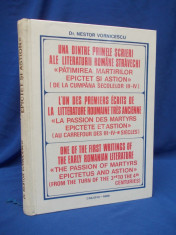 NESTOR VORNICESCU - PATIMIREA MARTIRILOR EPICTET SI ASTION ( SEC.III-IV ) - 1990 foto