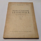 STUDII SI CERCETARI STIINTIFICE-- MATEMATICA,ANUL XI,FASCICULA 1,1960**M8