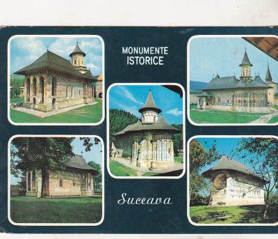 bnk cp JuD Suceava - Monumente istorice - Vedere - necirculata - marca fixa foto