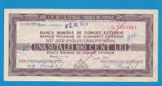 Bon 100 lei Cec de Calatorie Cheque de Voyage 9 foto