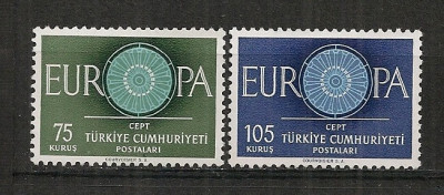 TURCIA 1960 &amp;ndash; EUROPA CEPT, serie nestampilata K134 foto