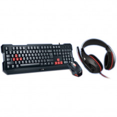 Kit tastatura si mouse Genius KMH-200 + Mouse KMH-200 + Casti HS-G500 Black foto