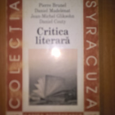 Critica literara - Pierre Brunel; Daniel Madelenat; Jean-Michel Glikso
