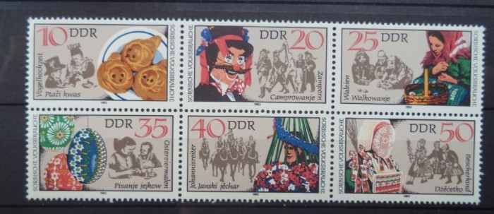 GERMANIA (DDR ) 1982 &ndash; TRADITII POPULARE, bloc MNH, K120