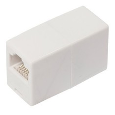 Adaptor UTP RJ45 prelungire mama RJ45 mama alb