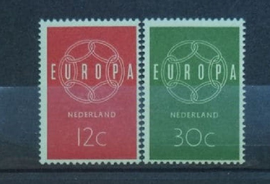 OLANDA 1959 &ndash; EUROPA CEPT, serie nestampilata K134