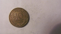 CY - 10 centimes 1963 Franta foto