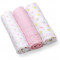 Scutece textile pentru bebelusi 3 buc - BabyOno - Roz