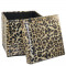 Taburet model Leopard cu spatiu de depozitare, J-Line