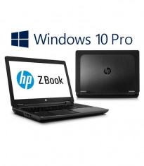 Laptop Refurbished HP ZBook 15, i7-4800MQ Gen 4, SSD, Win 10 Pro foto