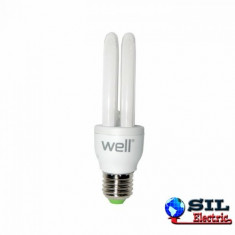 Bec Economic, E27, 2U, 11W, 10000h, lumina calda, Well foto