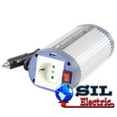 Invertor de tensiune 24V-230V,150W,iesire USB 5V,HQ foto