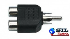 Adaptor RCA tata 2 x RCA mama, Well foto