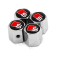 SET 4 capacele ventil pt model s line metalic silver