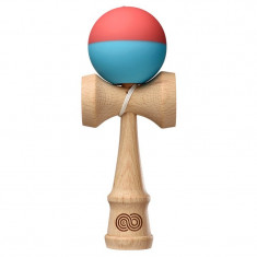 Kendama Kaizen Half Split - Coral and Turquoise - Silk USA KZN603 foto