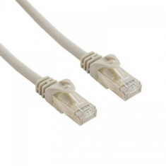 Cablu FTP 4World Patch cord RJ45 neecranat Cat6 15m Gri foto
