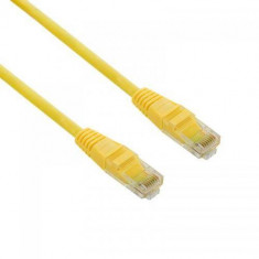 Cablu UTP 4World Patch cord neecranat Cat 5e 1.8m Galben foto