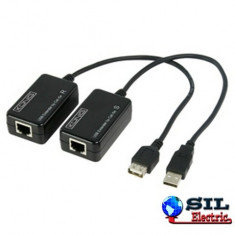 Prelungitor USB 1.1 prin UTP 50M Konig foto